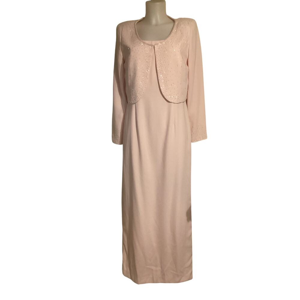 5133 A Nite Collection 2 Piece Mother of the Bride/Groom Dress Pink Size 8